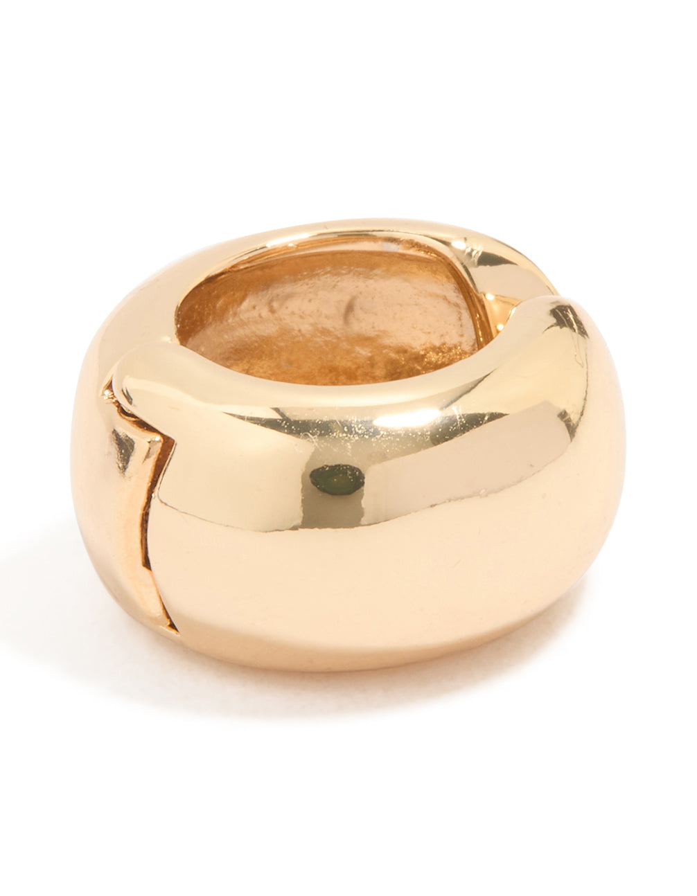 Gold Thick Round Ear Cuff