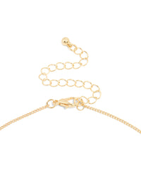 Gold Plated Cubic Zirconia Circle Letter K Pendant Necklace - link has visual effect only