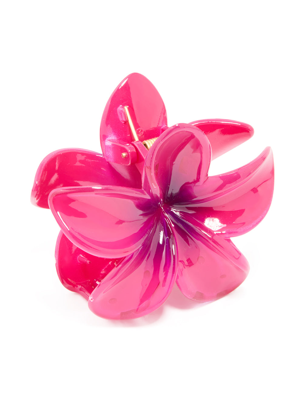 Pink Ombre Frangipani Claw Clip