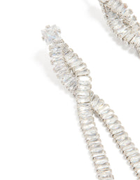 Cubic Zirconia Wrap Chain Drop Earrings - link has visual effect only