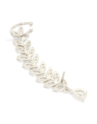 Silver Cubic Zirconia Lovely Vine Ear Cuff - link has visual effect only