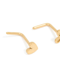 Surgical Steel Bow & Butterfly Nose Studs 3-Pack - link has visual effect only