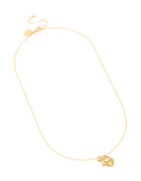 Waterproof Gold Plated Stainless Steel Key & Locket Pendant Necklace - link has visual effect only