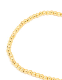 Waterproof Gold Plated Stainless Steel Flower Stretch Bracelet - link has visual effect only