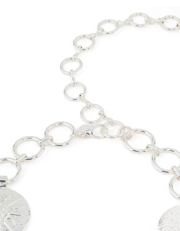 Silver Celestial Sun Linked Belt