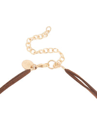 Gold Multicoloured Beaded Long Necklace - link has visual effect only