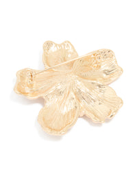 Gold Floral Diamante Brooch - link has visual effect only
