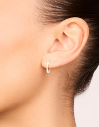 Waterproof Stainless Steel Sleeper Earrings 10MM - link has visual effect only