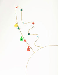 Gold Reindeer Jingle Bells Headband - link has visual effect only