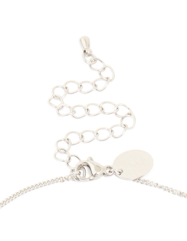 Waterproof Stainless Steel Bold Pendant Necklace