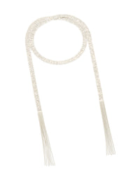 Silver Diamante Multi Tassel Necklace - link has visual effect only