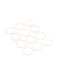 Gold Textured Bangles 12-Pack - link has visual effect only