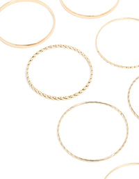 Gold Textured Bangles 12-Pack - link has visual effect only