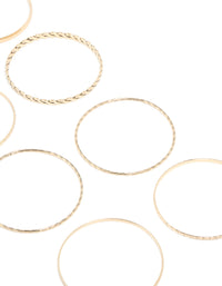 Gold Textured Bangles 12-Pack - link has visual effect only