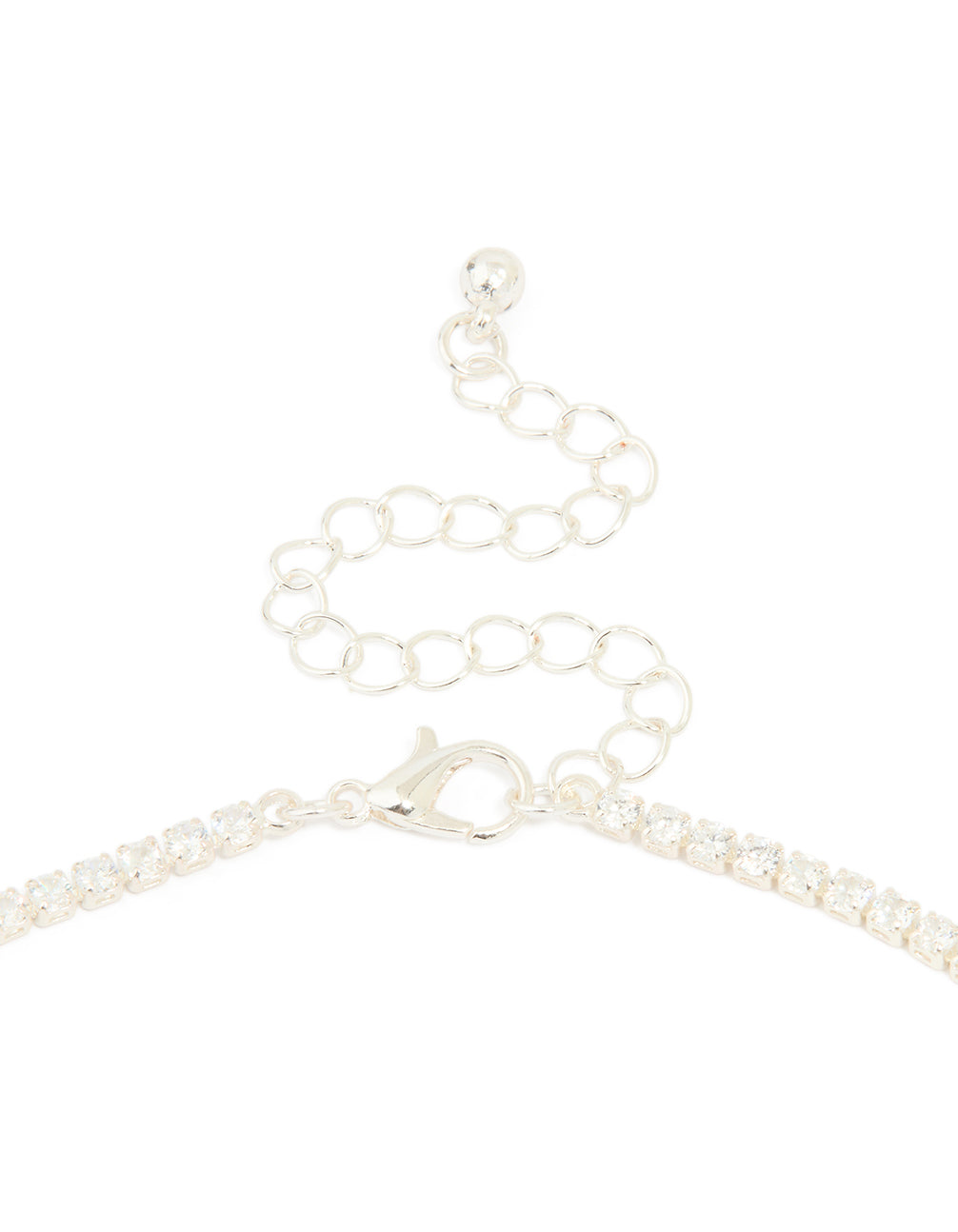 Silver Cubic Zirconia Tennis Necklace, Bracelet & Earrings Set