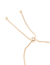 Gold Cubic Zirconia Marquise Toggle Bracelet - link has visual effect only