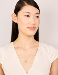 Kids Gold Cubic Zirconia Letter K Necklace - link has visual effect only