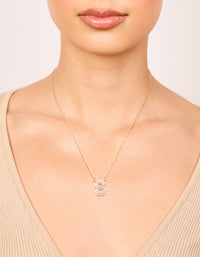 Kids Gold Cubic Zirconia Letter S Necklace - link has visual effect only