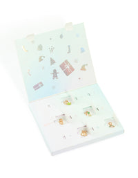 Kids Blue Gold Charm Bracelet 12-Day Advent Calendar - link has visual effect only