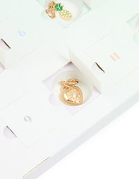 Kids Blue Gold Charm Bracelet 12-Day Advent Calendar - link has visual effect only