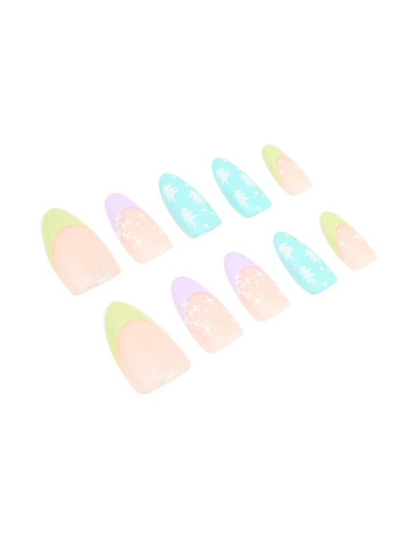 Pastel Star French Press-On Nail Set