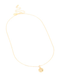 Gold Plated Cubic Zirconia Mini Scorpio Zodiac Sign Pendant Necklace - link has visual effect only