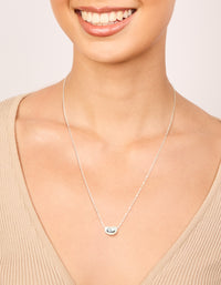 Sterling Silver Pebble Pendant Necklace - link has visual effect only