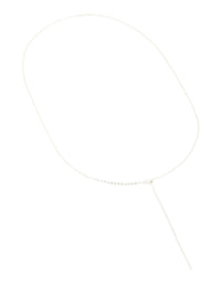 Sterling Silver Adjustable Chain Y-Necklace - link has visual effect only
