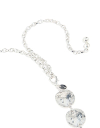 Silver Round Molten Coin Belt - link has visual effect only