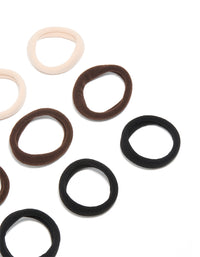 Neutral Toned Soft Hair Ties 12-Pack - link has visual effect only