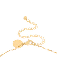 Waterproof Gold Plated Stainless Steel Mini Cross Short Necklace - link has visual effect only