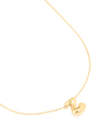 Waterproof Gold Plated Stainless Steel Large Bubble Letter Z Necklace - link has visual effect only