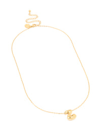 Waterproof Gold Plated Stainless Steel Large Bubble Letter Z Necklace - link has visual effect only