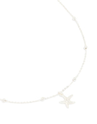 Silver Star Pendant Necklace - link has visual effect only