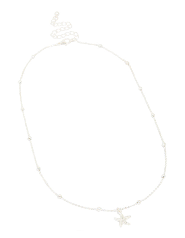 Silver Star Pendant Necklace