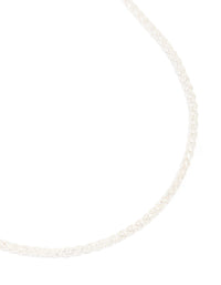 Silver Wheat Chain Necklace - link has visual effect only