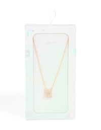 Kids Gold Cubic Zirconia Letter Q Necklace - link has visual effect only