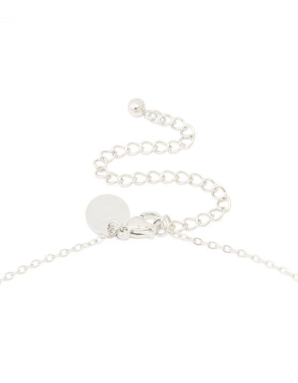 Waterproof Stainless Steel Large Bubble Letter S Necklace