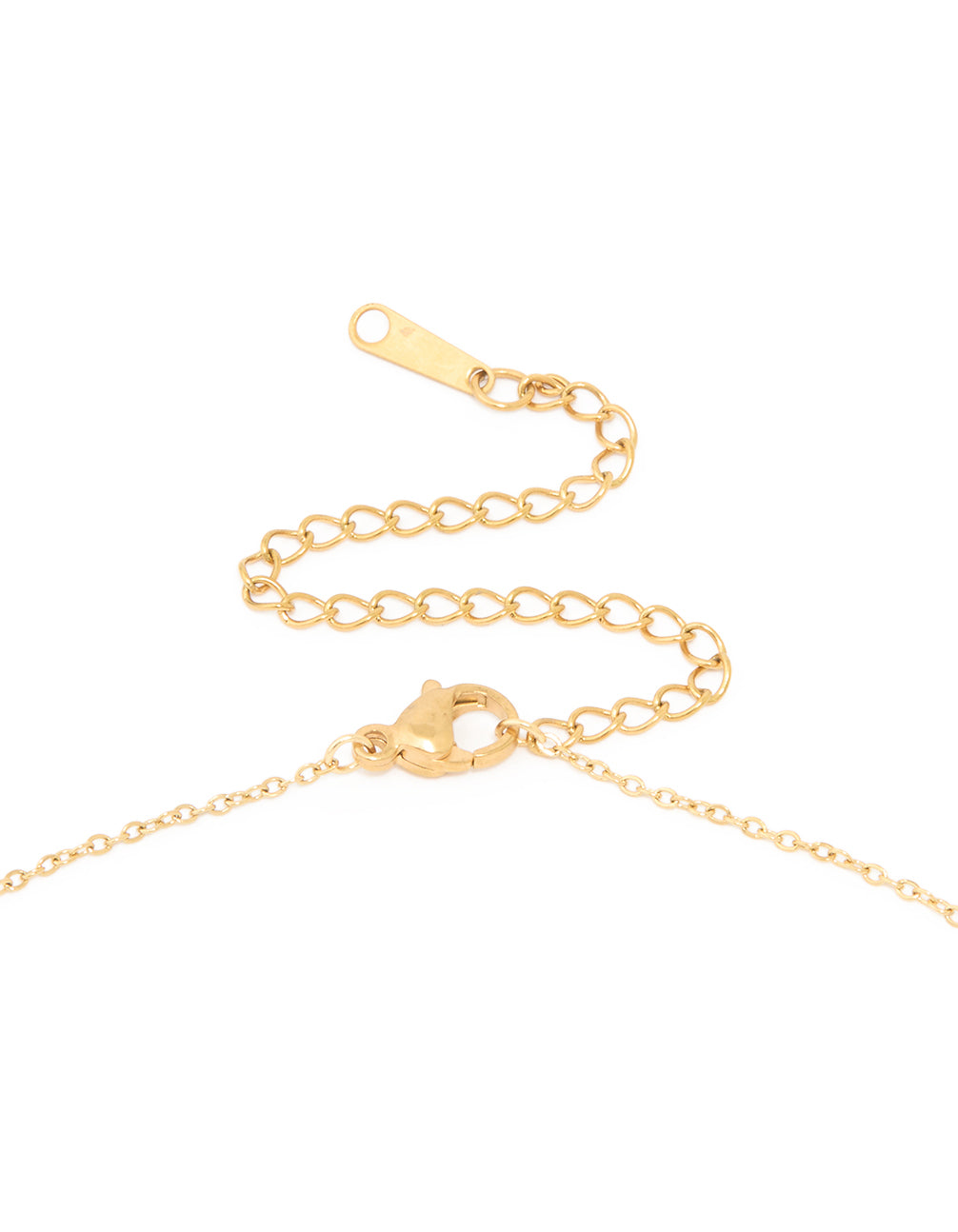 Waterproof Gold Plated Stainless Steel Cubic Zirconia Virgo Zodiac Sign Necklace