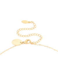 Waterproof Gold Plated Stainless Steel Cubic Zirconia Leo Zodiac Sign Necklace - link has visual effect only