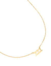 Waterproof Gold Plated Stainless Steel Angel Number 222 Necklace - link has visual effect only