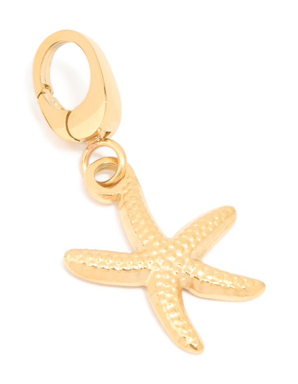 Gold Starfish Charm