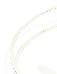 Silver Plated Textured Wrap Arm Cuff - link has visual effect only