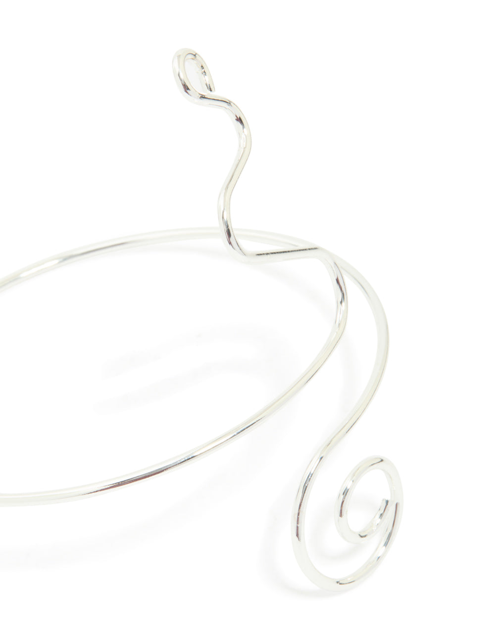 Silver Plated Spiral Arm Cuff