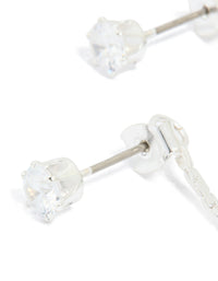 Silver Plated Cubic Zirconia Gleaming Leaf Drop Earrings - link has visual effect only