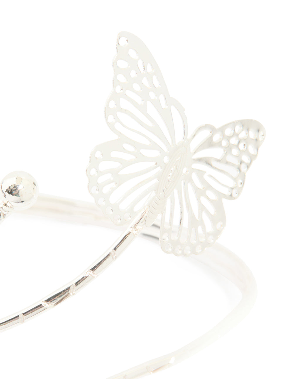 Silver Butterfly Arm Cuff