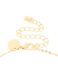 Gold Plated Cubic Zirconia Pave Letter H Necklace - link has visual effect only