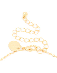 Gold Plated Cubic Zirconia Pave Letter P Necklace - link has visual effect only