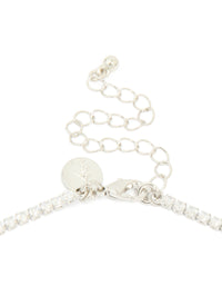 Silver Cubic Zirconia Vine Necklace & Earrings Set - link has visual effect only