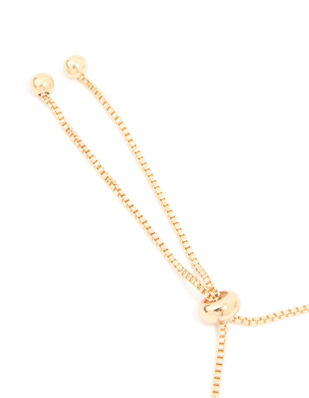 Gold Red Cubic Zirconia Square Halo Toggle Bracelet